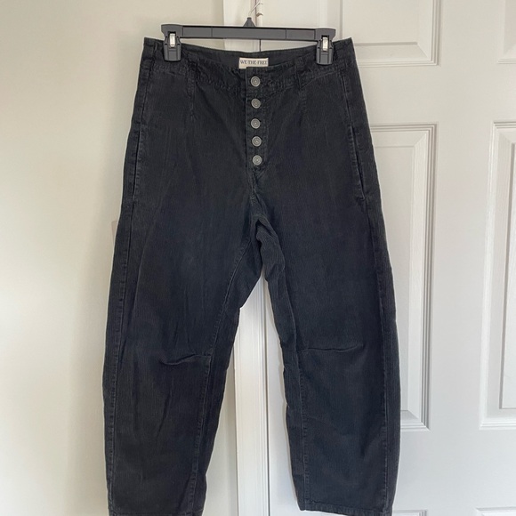 Free People We The Free Osaka Barrel Pants Size 26 Button Fly Relaxed Corduroy - Picture 6 of 16